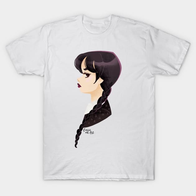 Wednesday Addams T-Shirt by Carrie on Art